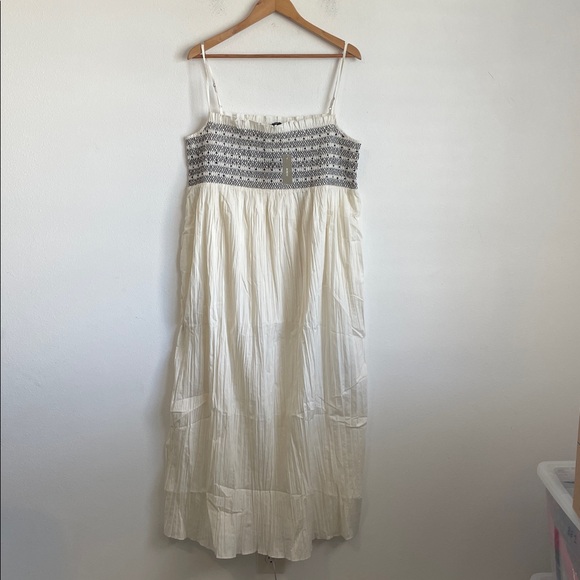 J. Crew Catania crinkled dress - Size XL in Ivory color - Picture 1 of 7